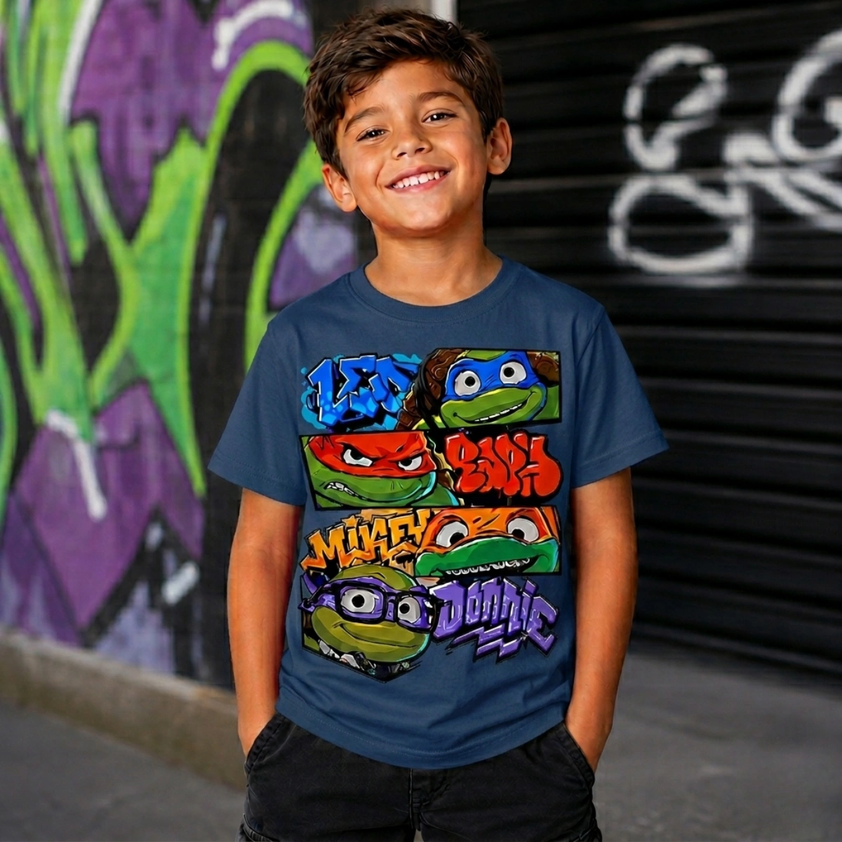 Camiseta Infantil Menino Tartarugas ninjas - Imagem 9