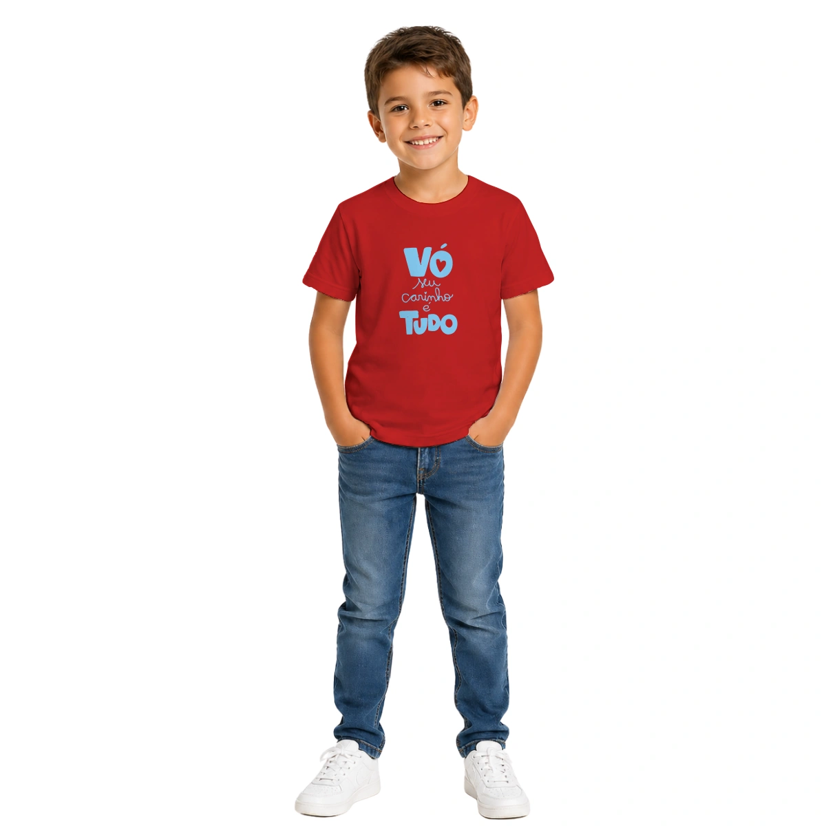 Camiseta Infantil Menino Dia dos Avós Vó o Seu Carinho é Tudo - Imagem 12