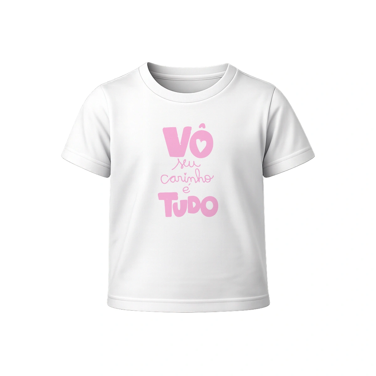 Camiseta Infantil Menina Dia dos Avós Vô Seu Carinho é Tudo
