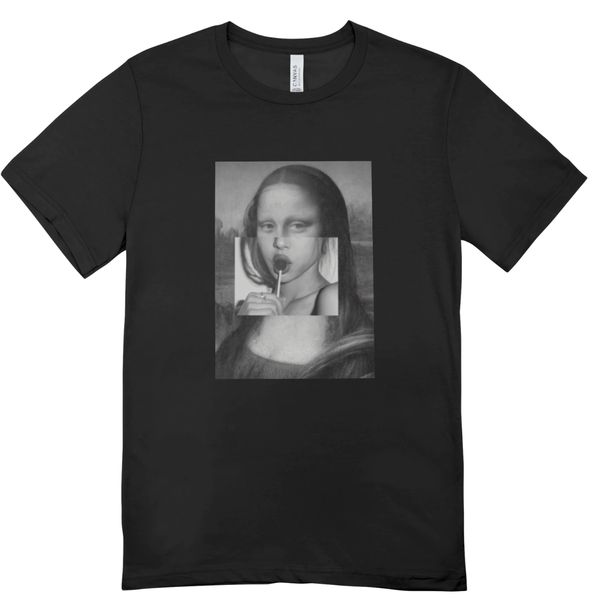 Camisa Feminina Baby Look Monalisa Moderna - Imagem 3