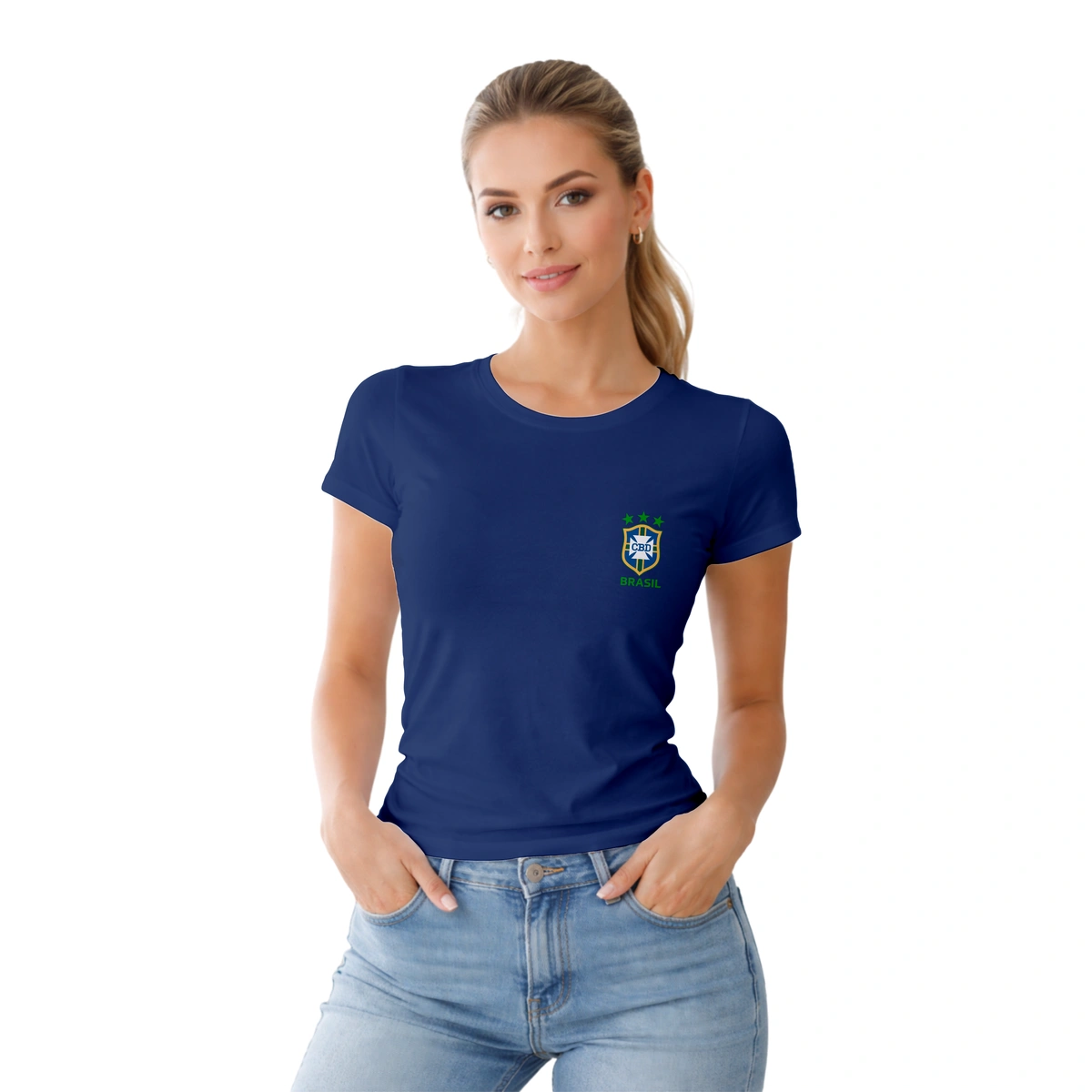 Camisa Feminina Baby Look Brasil Varias Estampas - Imagem 27