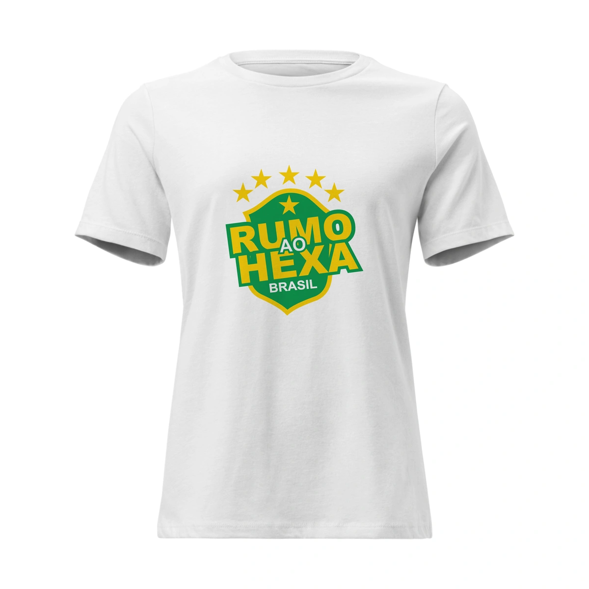 Camisa Feminina Baby Look Rumo ao Hexa Brasil - Imagem 5