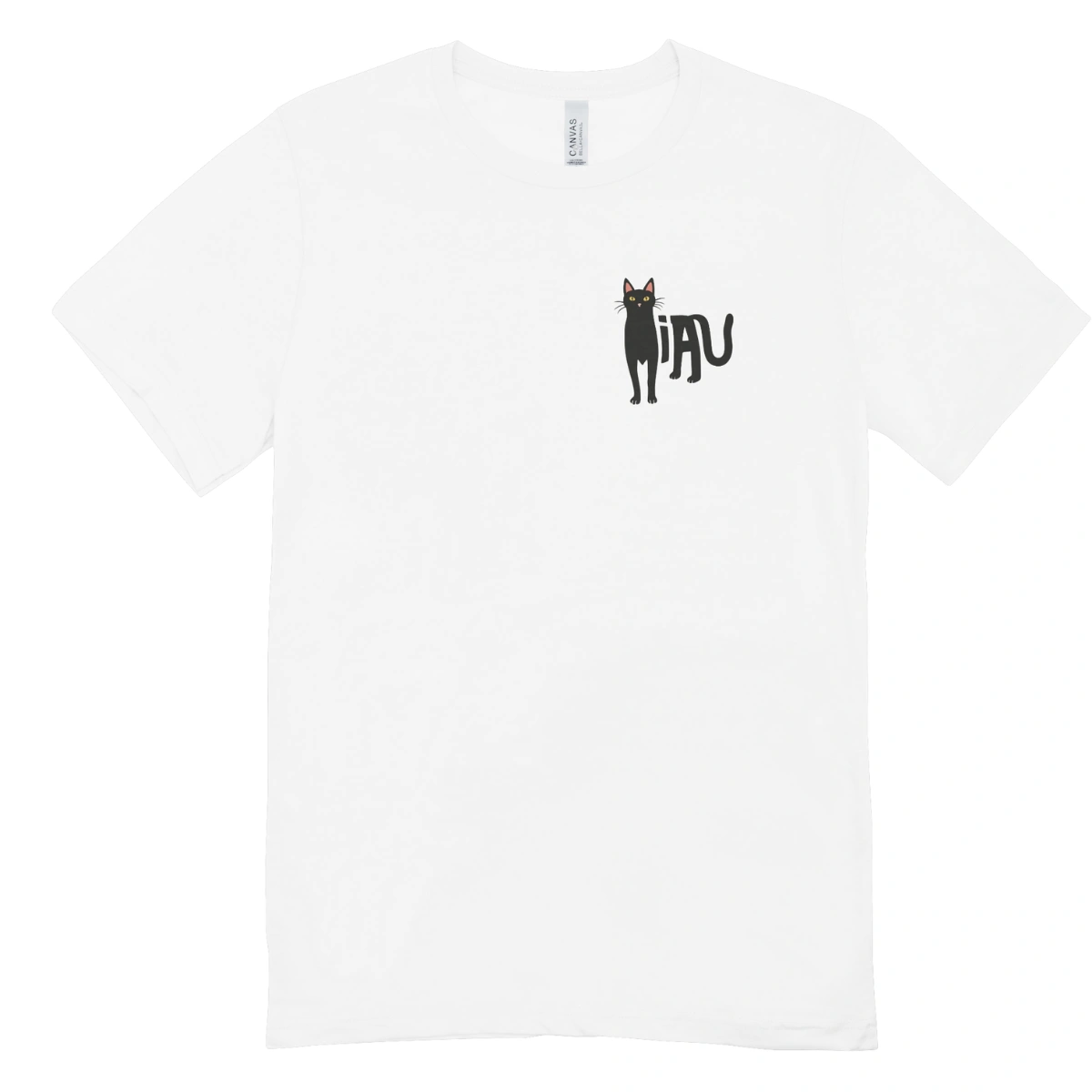 Camisa Feminina Baby Look Miau