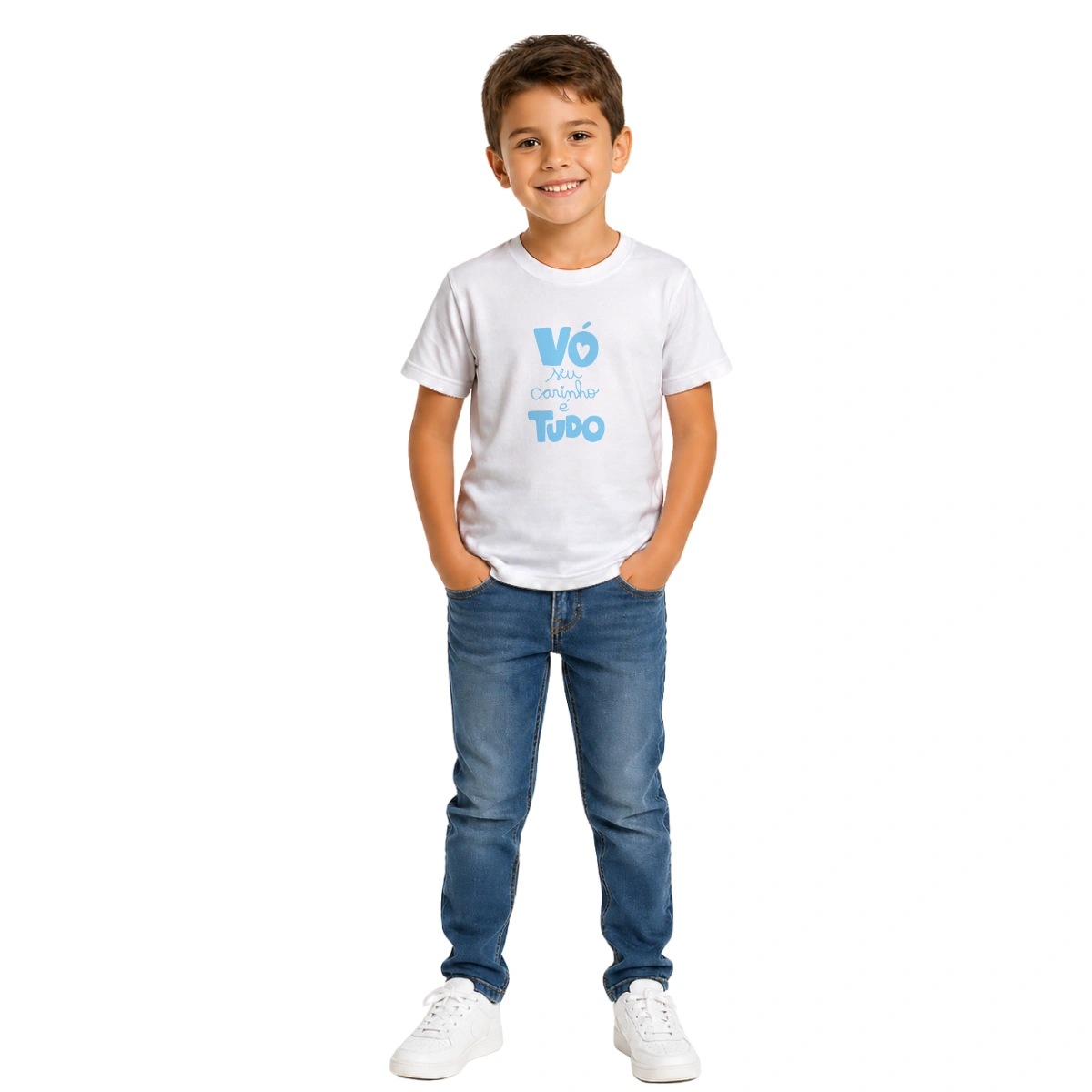 Camiseta Infantil Menino Dia dos Avós Vó o Seu Carinho é Tudo - Imagem 6