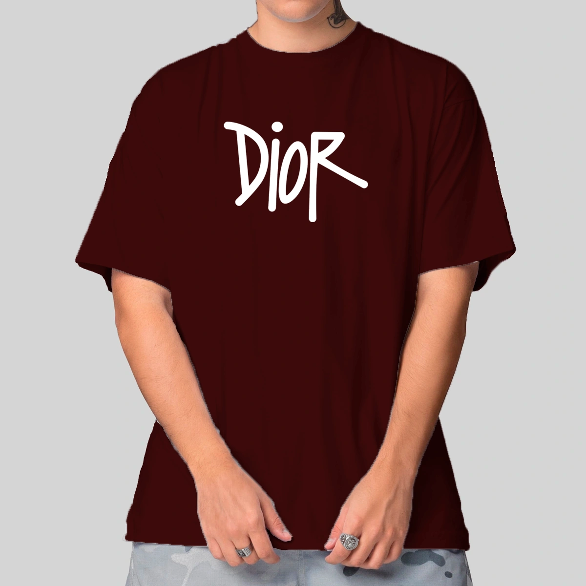 Camiseta Masculina Oversized Dior Written - Imagem 13