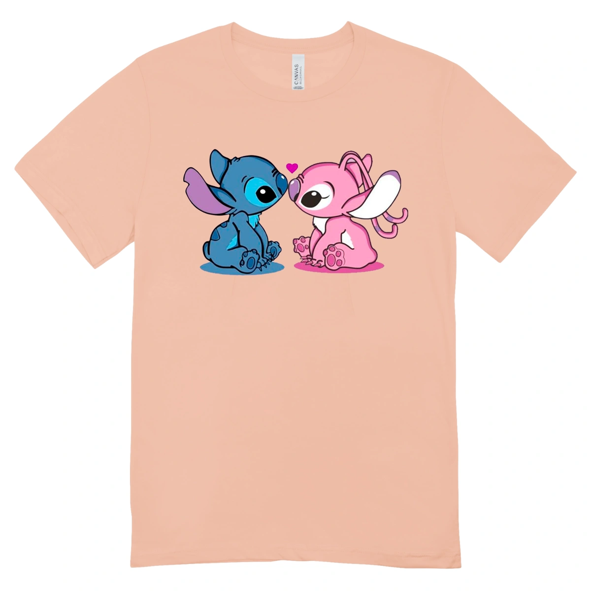 Camisa Feminina Baby Look Stitch and Angel - Imagem 13