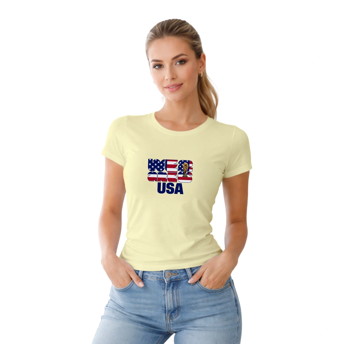 Camisa Feminina Baby Look USA We Are 2026 - Imagem 15