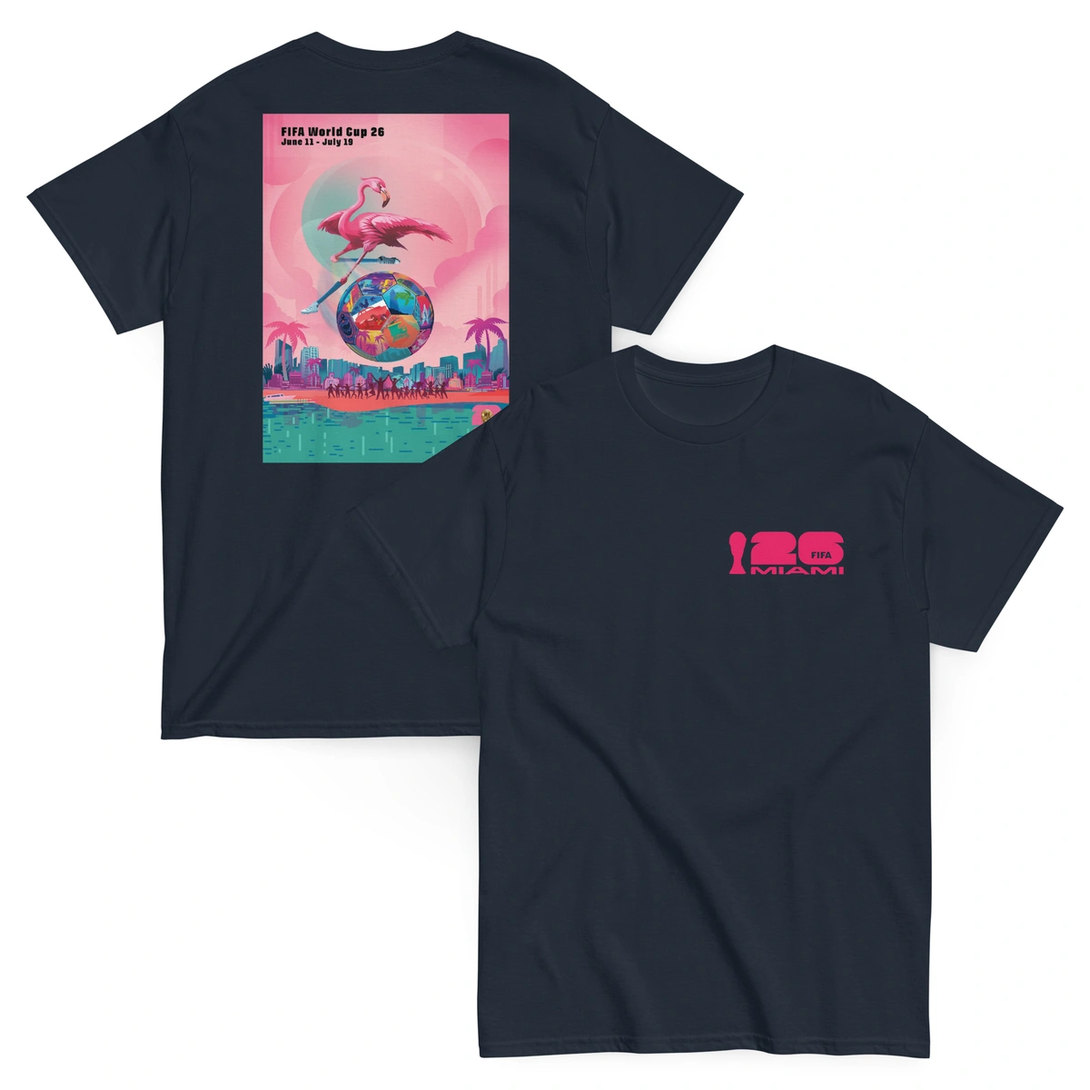 Camiseta Plus Size Masculina Miami Copa do Mundo - Imagem 10