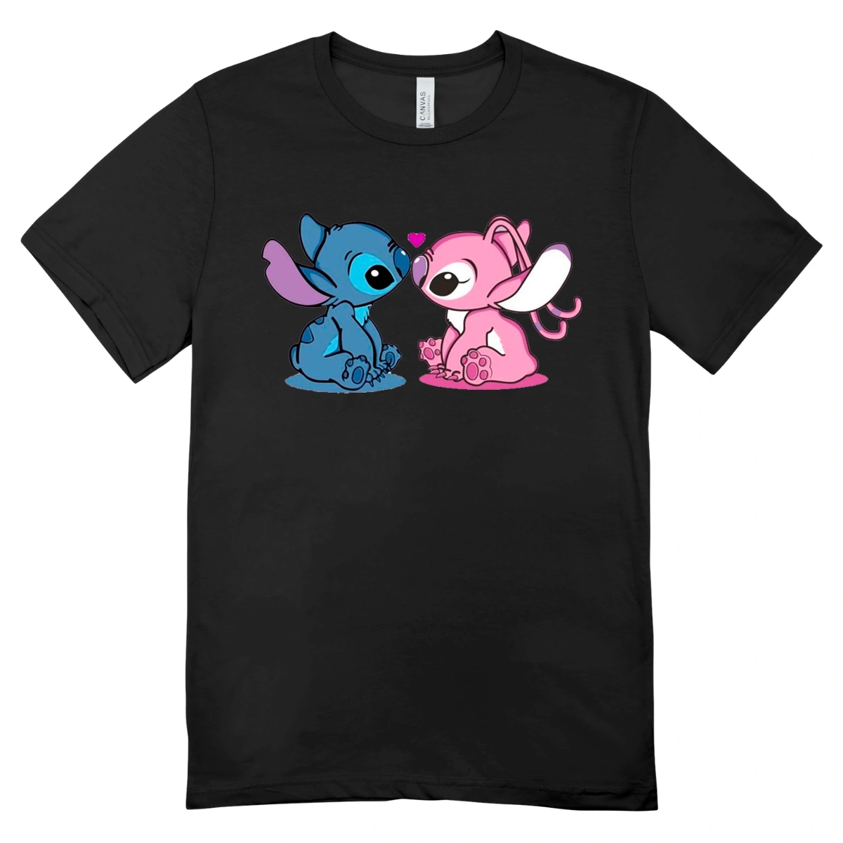 Camisa Feminina Baby Look Stitch and Angel - Imagem 9