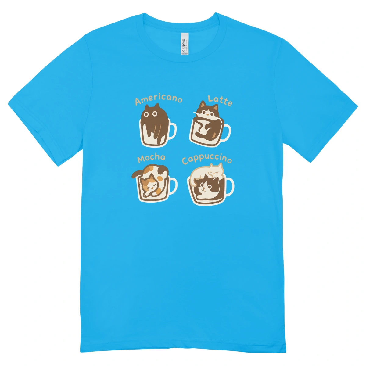 Camisa Feminina Baby Look Coffee Cats - Imagem 5