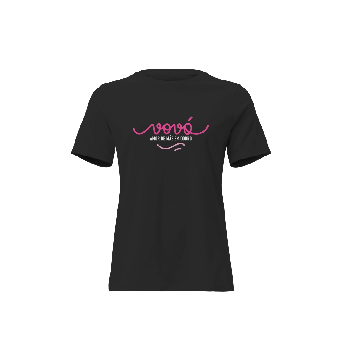 Camisa Feminina Baby Look Dia dos Avós Vovó Amor de Mãe em Dobro