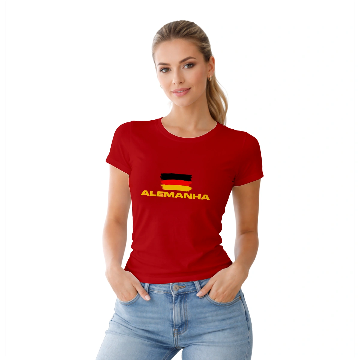 Camisa Feminina Baby Look Alemanha Varias Estampas - Imagem 12