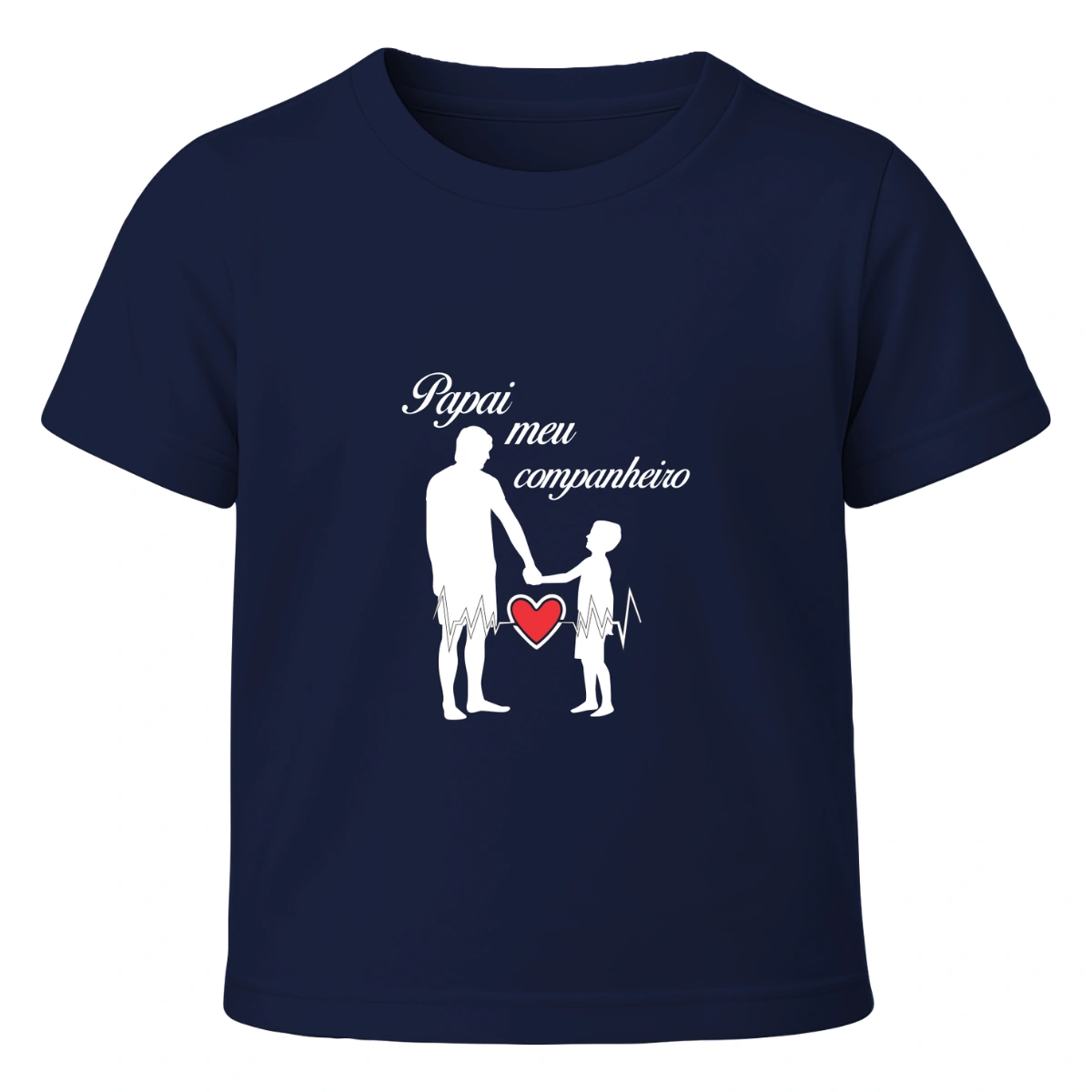 Camiseta Infantil Menino Dia dos Pais Papai Meu Companheiro