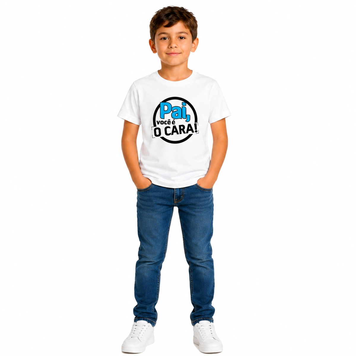 Camiseta Infantil Menino Dia dos Pais Pai Você É O Cara - Imagem 2
