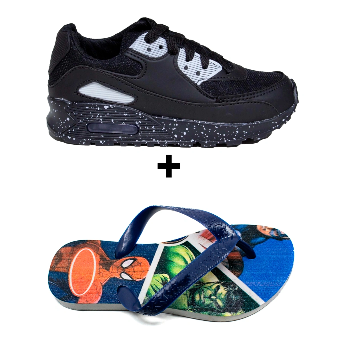 Kit Menino Tênis Infantil Max AIR + Chinelo Infantil Heróis - Imagem 8
