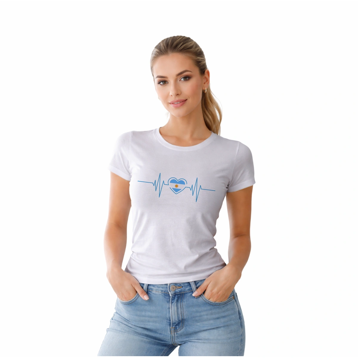 Camisa Feminina Baby Look Argentina Varias Estampas - Imagem 24