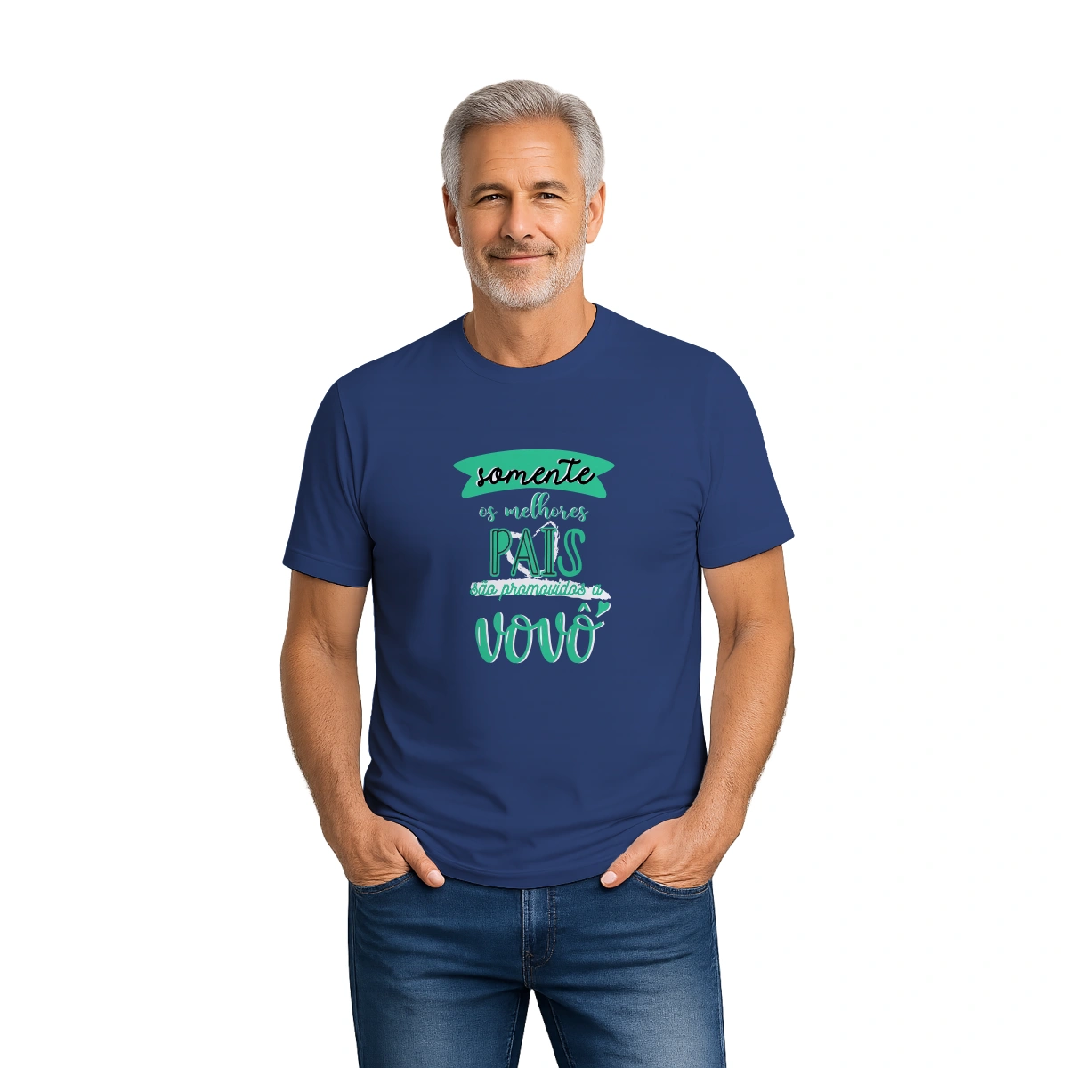 Camisa Masculina Dia dos Avós Somente Os Melhores Pais São Promovidos a Vovô - Imagem 12
