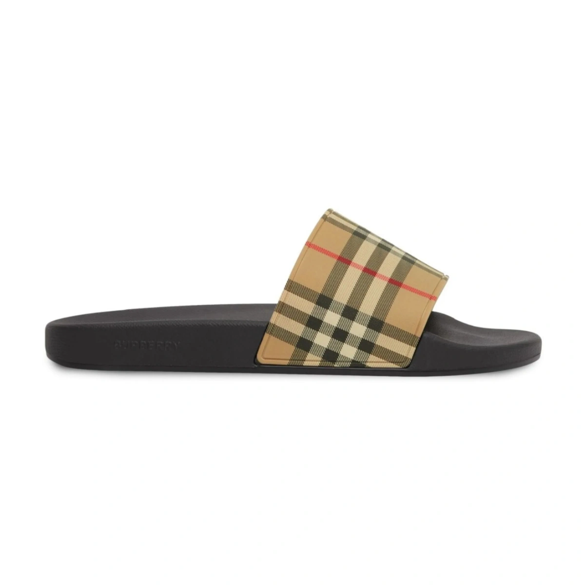 Chinelo Masculino Slide Burberry Xadrez Vintage - Imagem 2