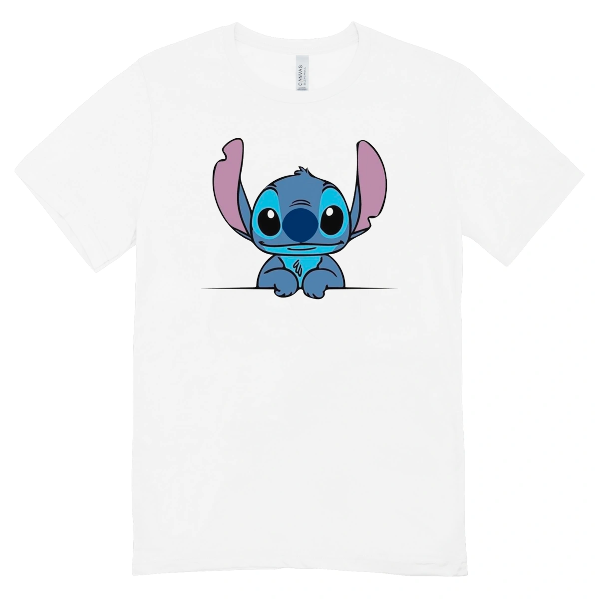 Camisa Feminina Baby Look Cute Stitch