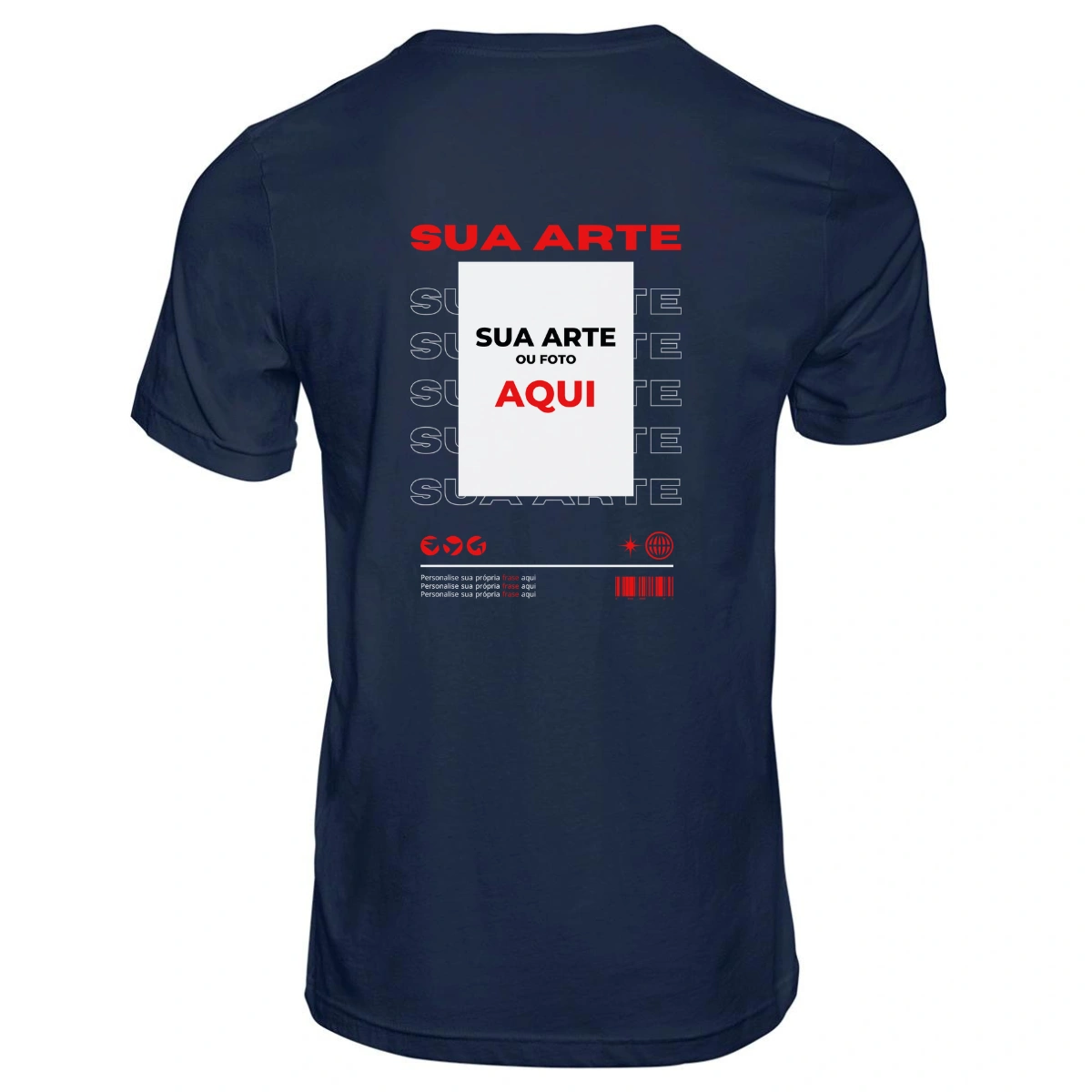 Camiseta Personalizada Nas Costas Sua Arte - Imagem 10