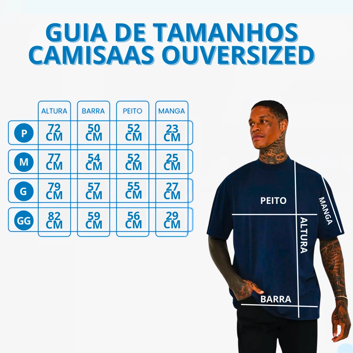 Camiseta Masculina Oversized Básica 100% Algodão Premium Alta Qualidade - Imagem 12