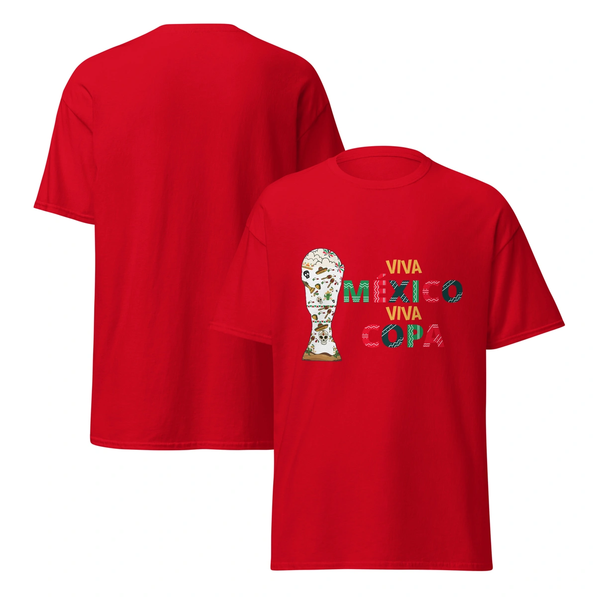 Camiseta Masculina Viva México Viva Copa
