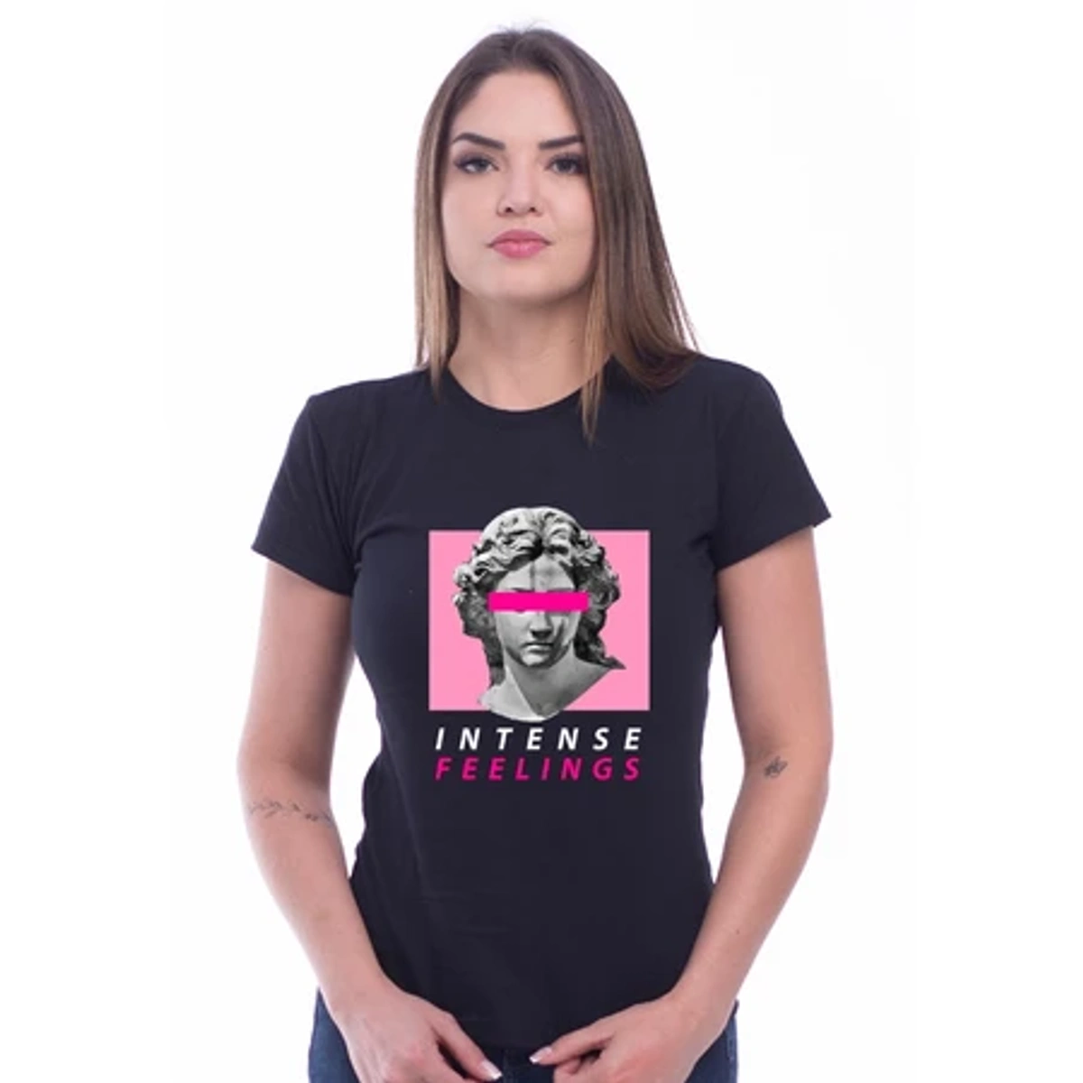 Camisa Feminina Baby Look Intense Feelings