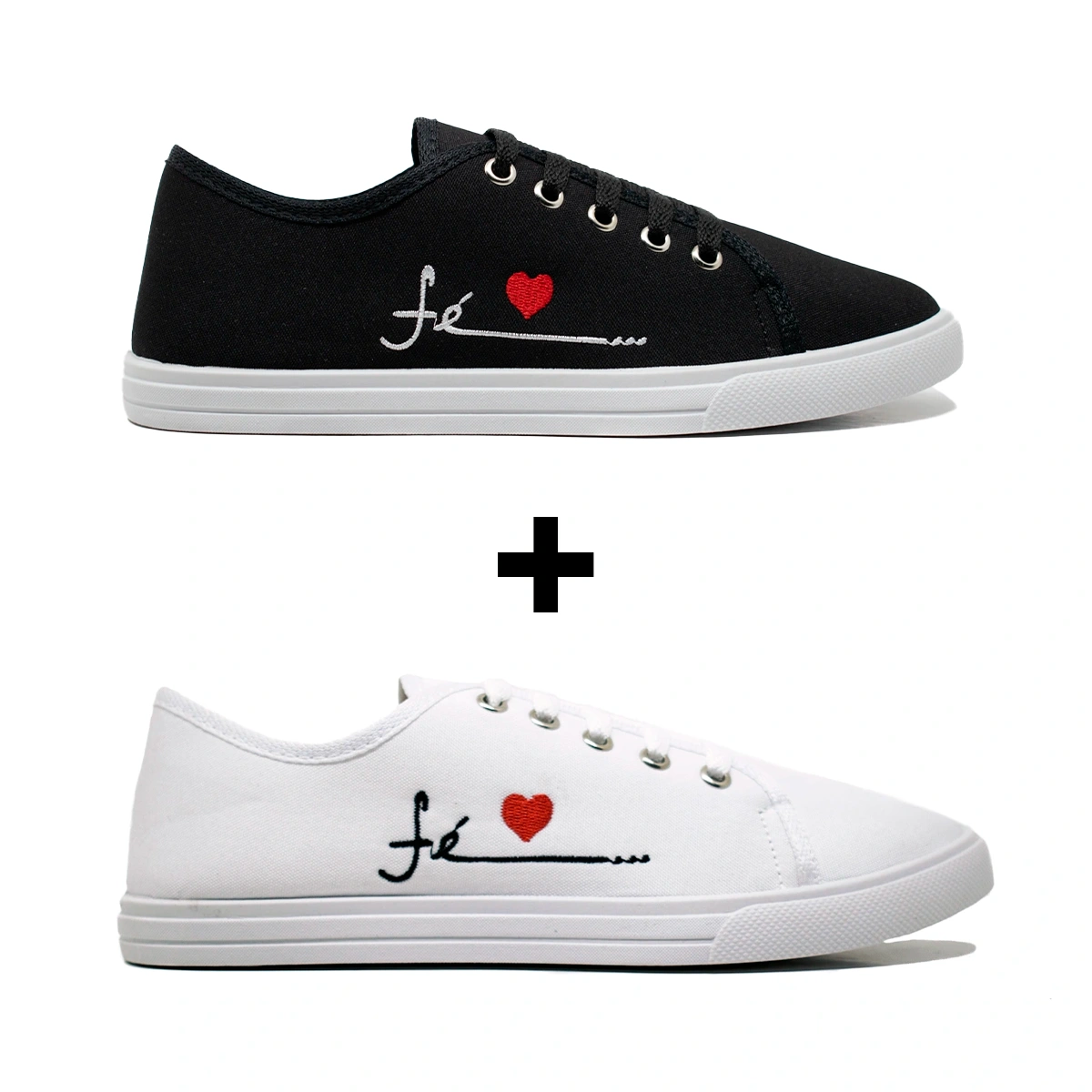 Kit 2 Tênis Feminino Casual FÉ - Imagem 2
