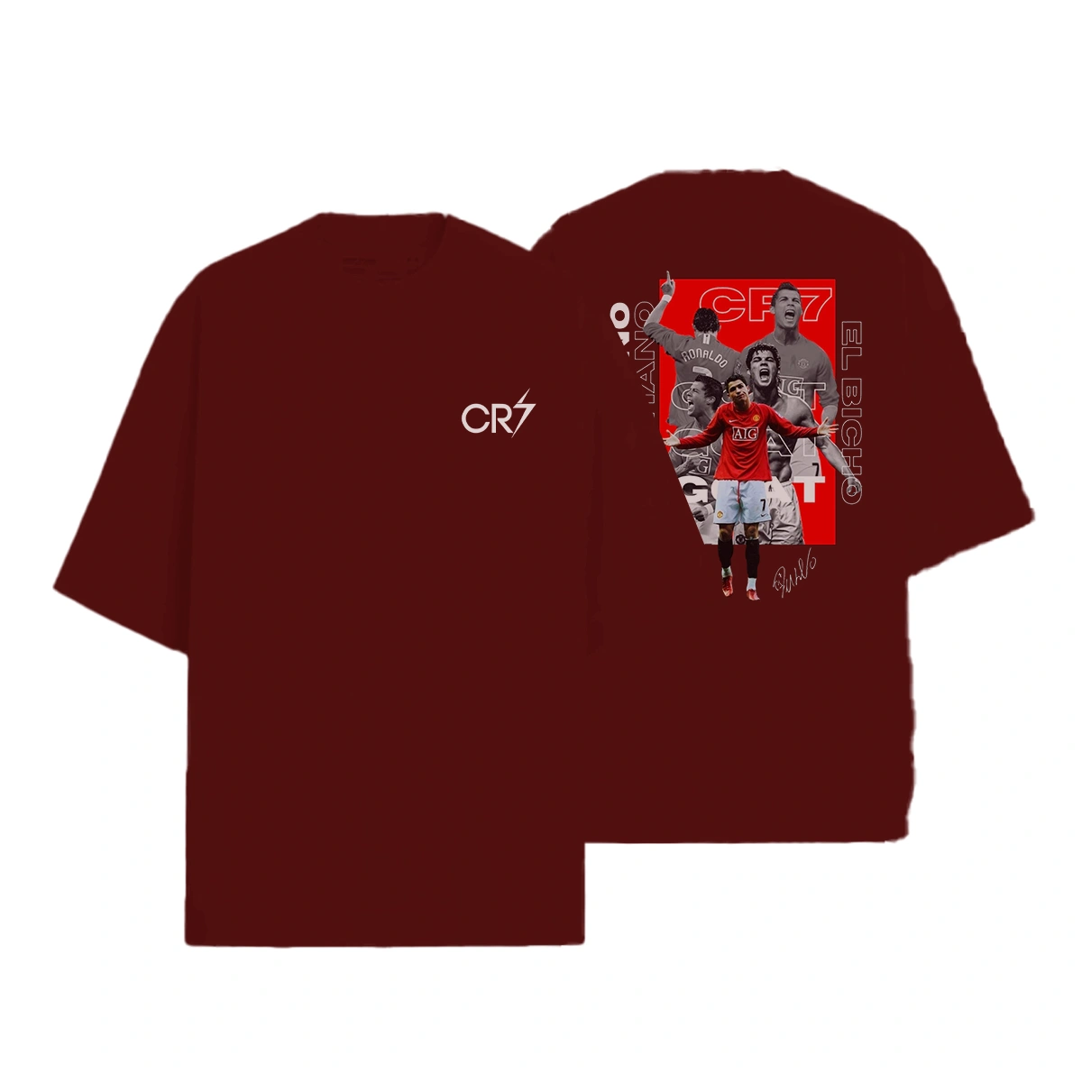Camiseta Masculina Oversized Cristiano Ronaldo - Imagem 12