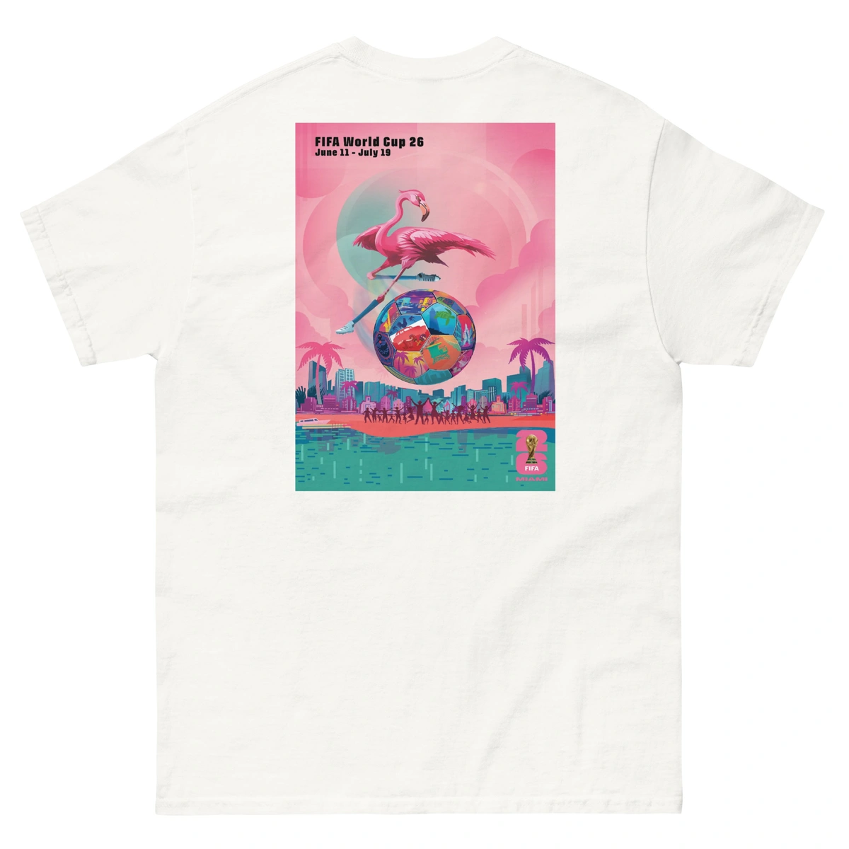 Camiseta Plus Size Masculina Miami Copa do Mundo - Imagem 3
