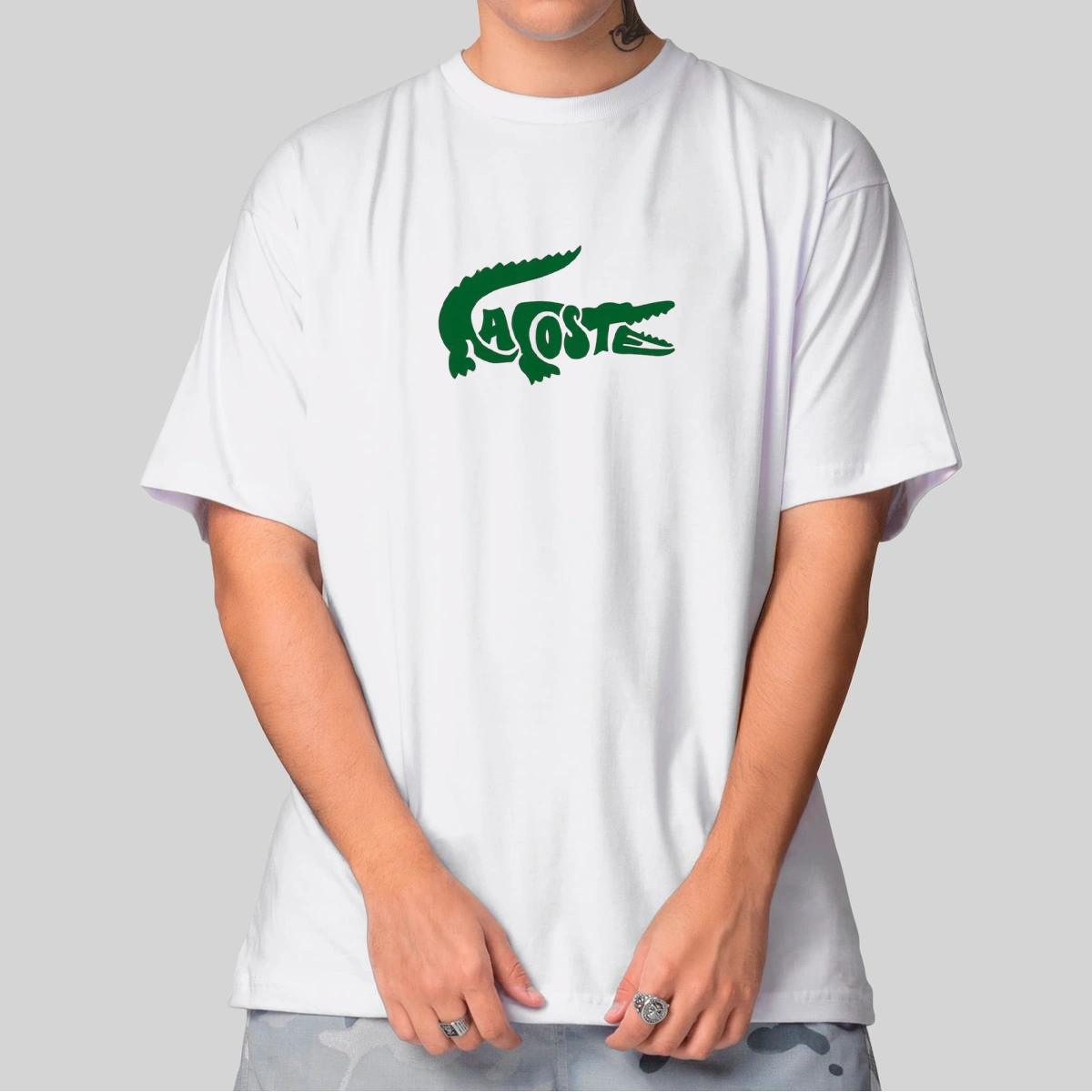 Camiseta Masculina Oversized Lacoste