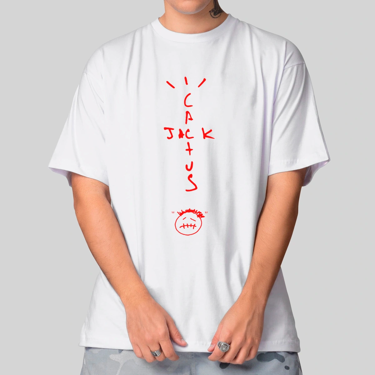 Camiseta Masculina Oversized Cactus Jack