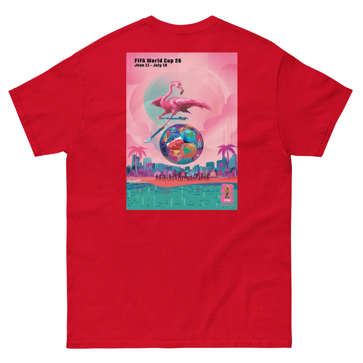 Camiseta Plus Size Masculina Miami Copa do Mundo - Imagem 18
