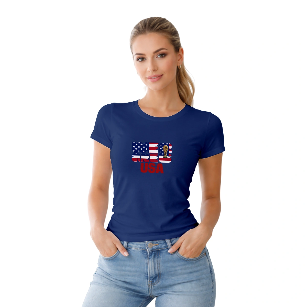 Camisa Feminina Baby Look USA We Are 2026 - Imagem 19