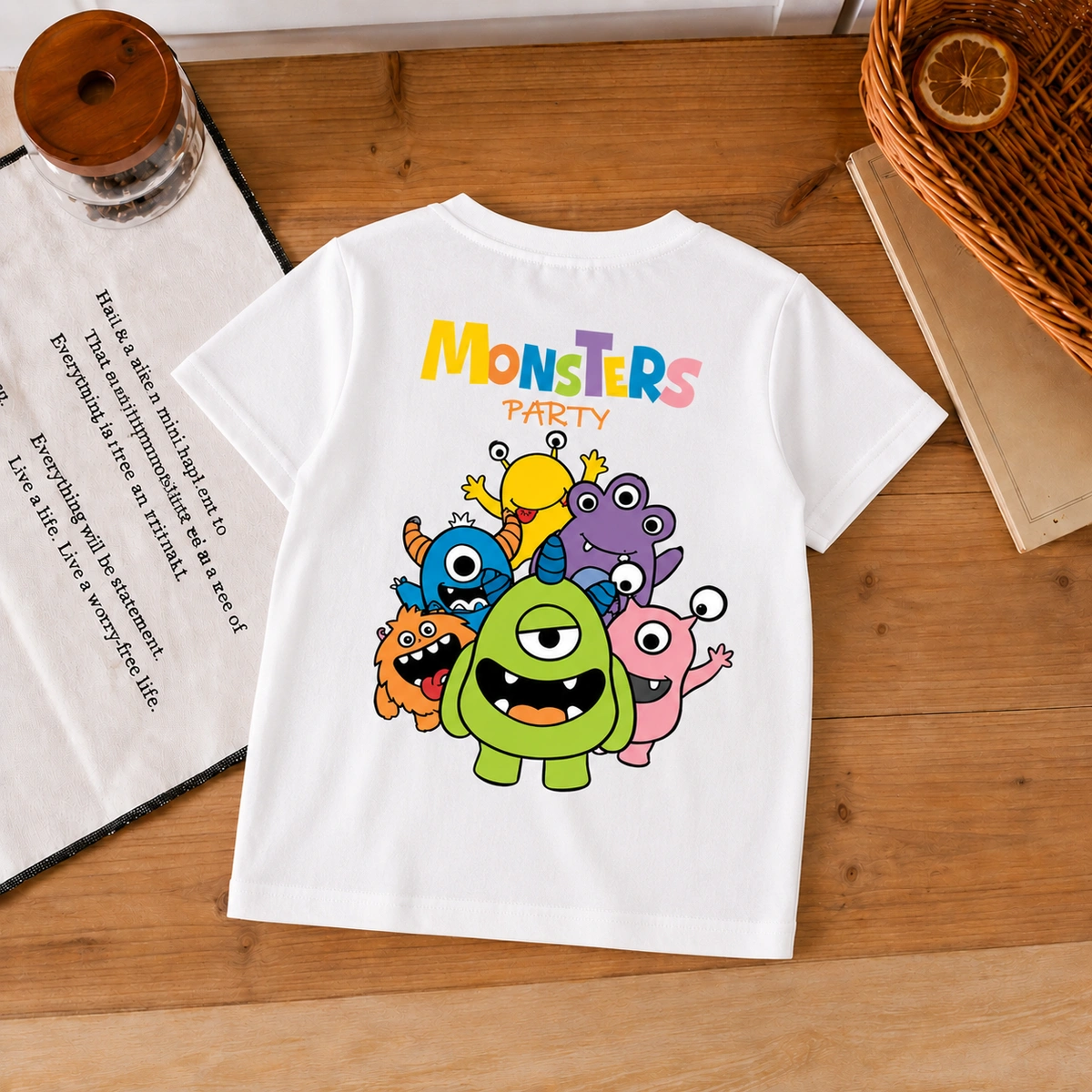 Camiseta Infantil Menino Monsters Party - Imagem 7