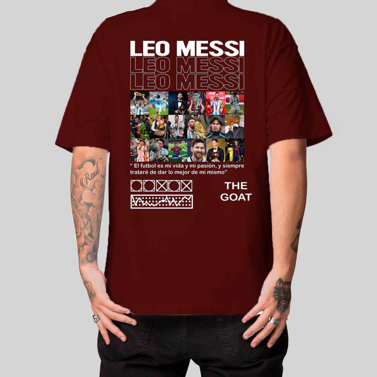 Camiseta Masculina Oversized Messi - Imagem 10