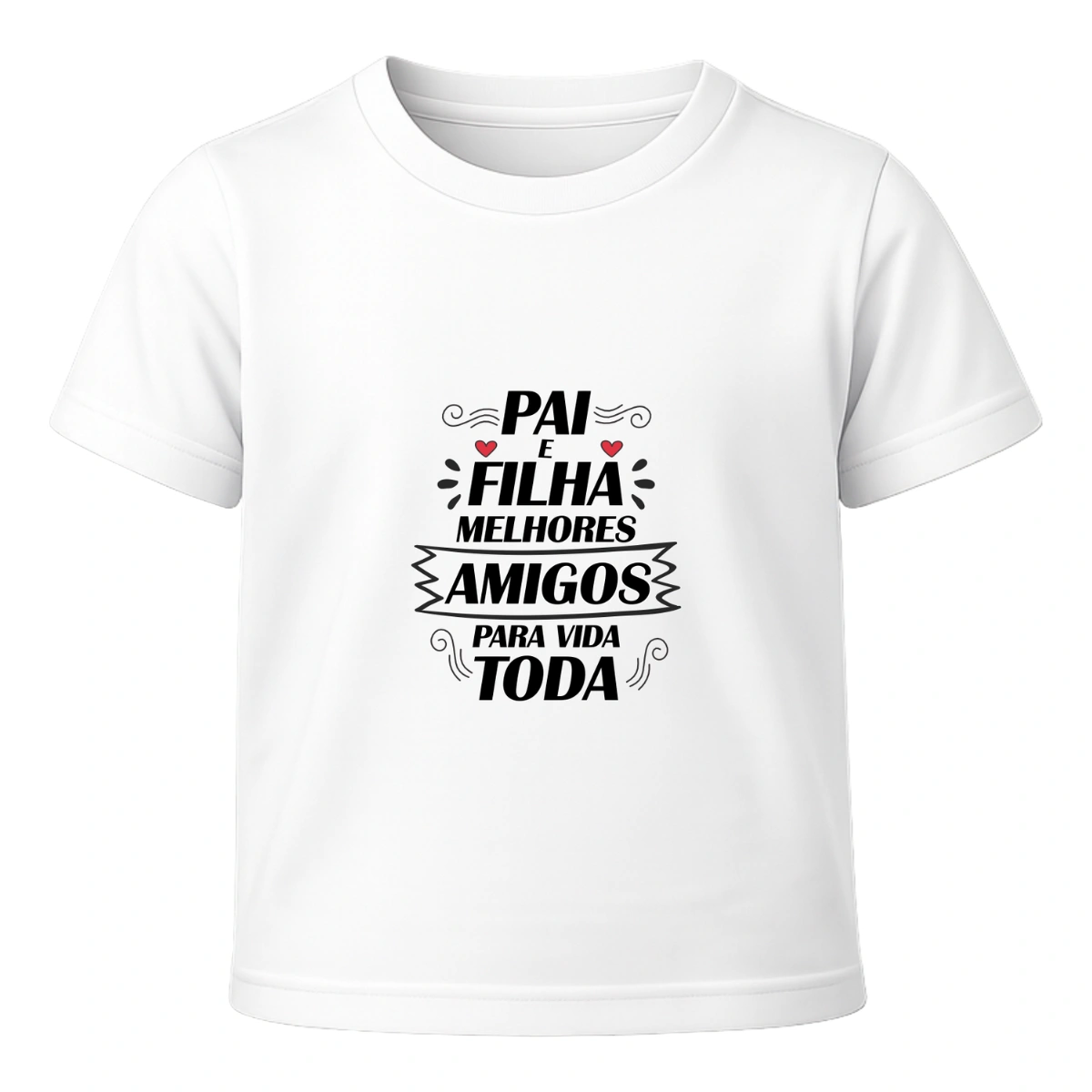 Camiseta Infantil Menino Dia dos Pais Pai E Filha - Imagem 4