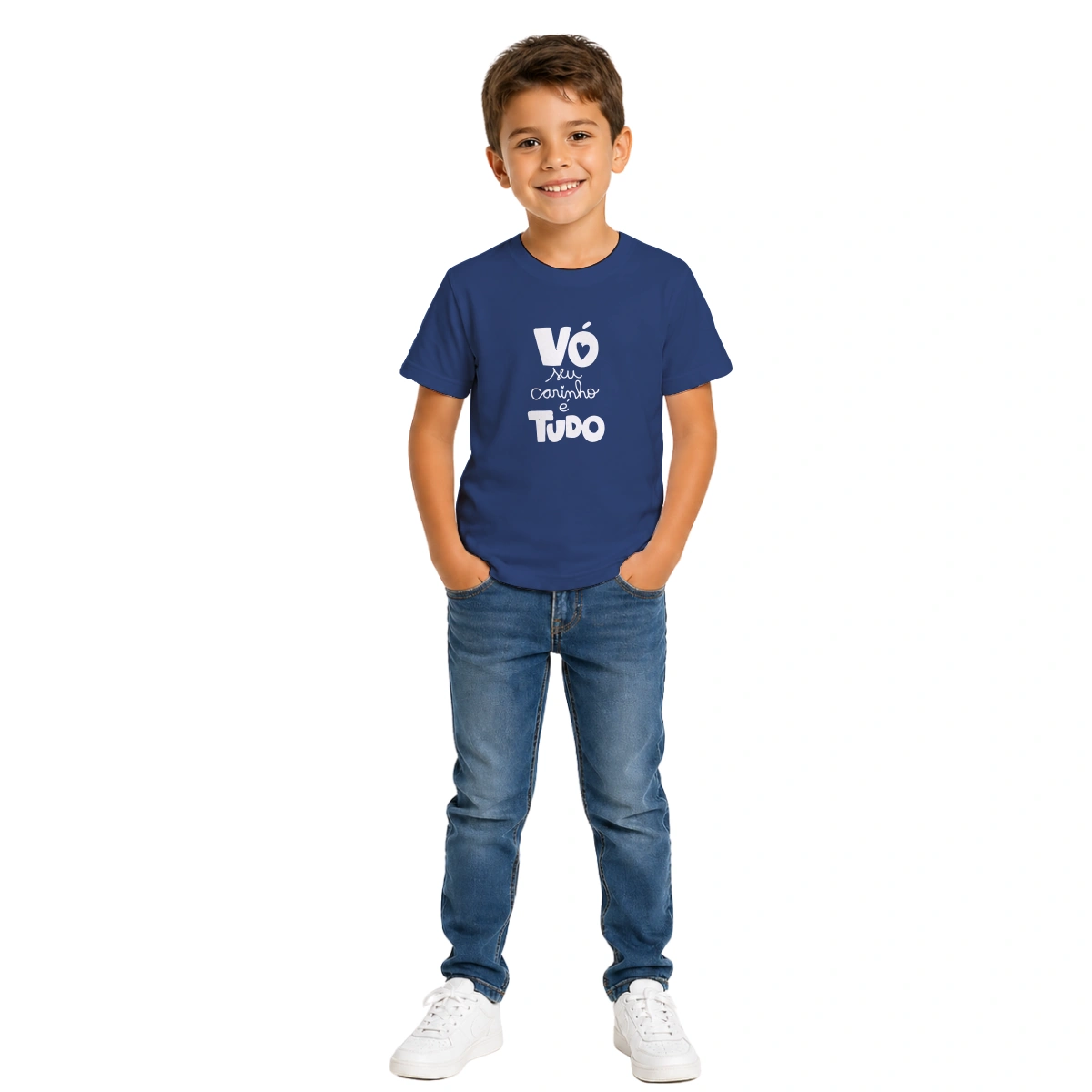 Camiseta Infantil Menino Dia dos Avós Vó o Seu Carinho é Tudo - Imagem 9