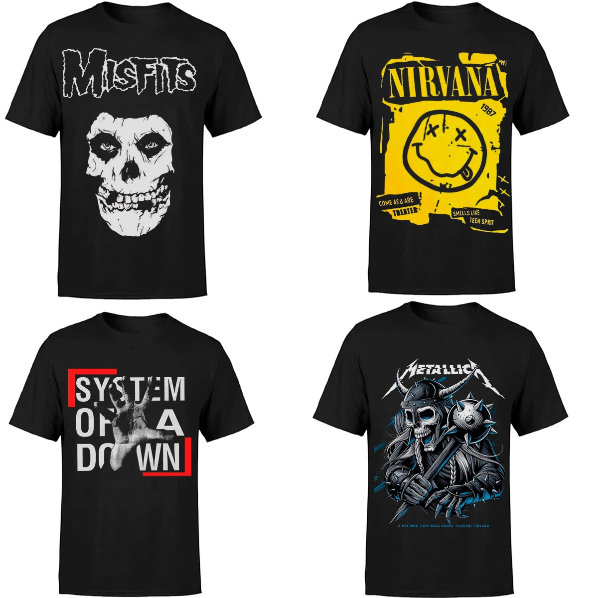 Camiseta Banda De Rock