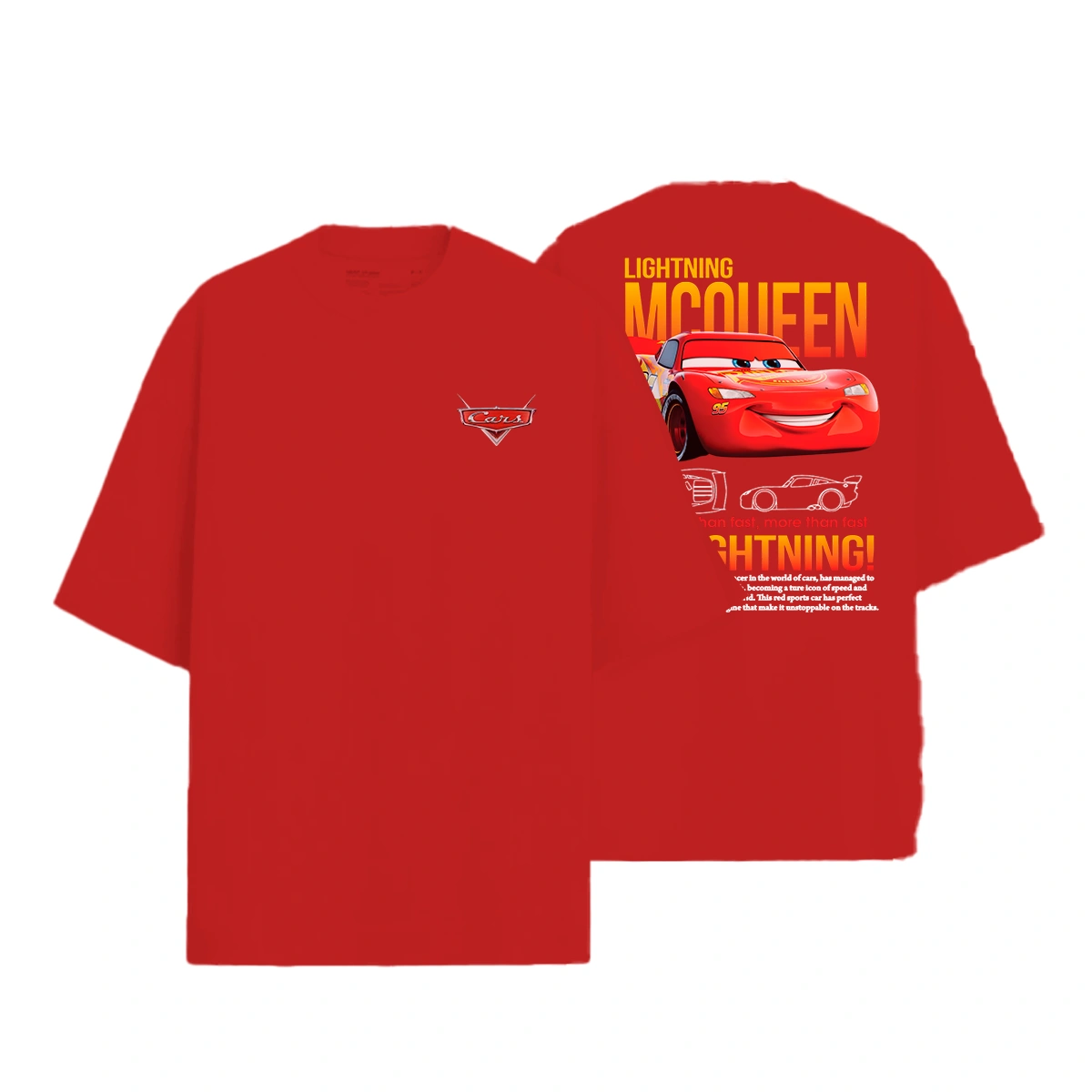 Camisa Oversized Relâmpago McQueen e Sally Carrera - Imagem 14