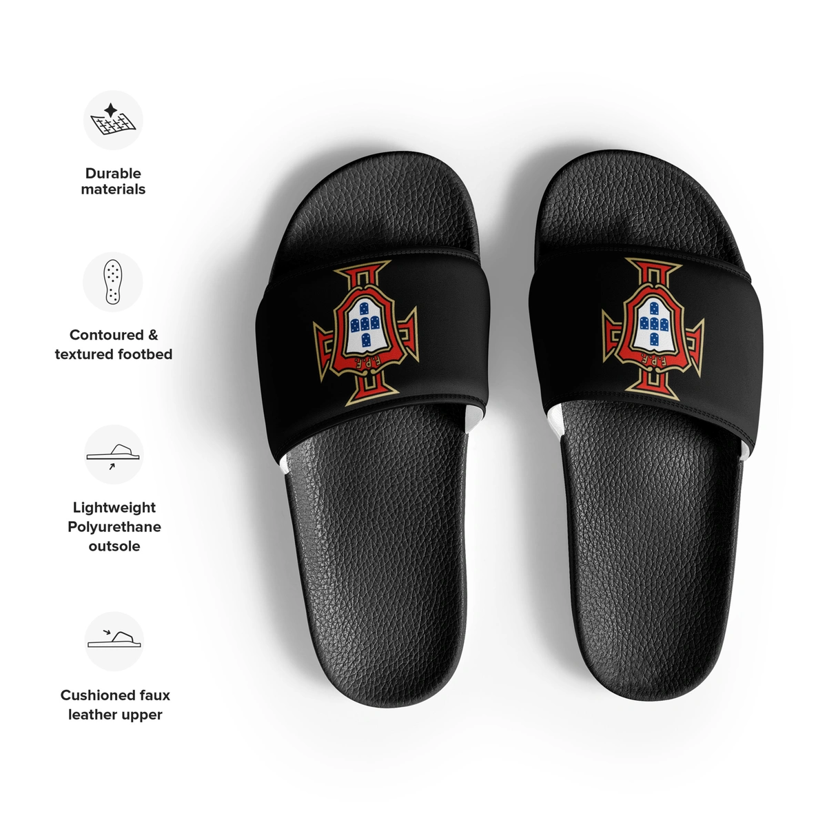 Chinelo Slide Masculino Portugal Brasão