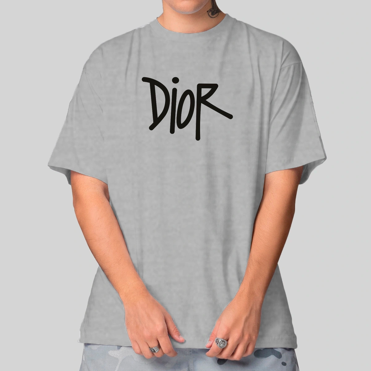 Camiseta Masculina Oversized Dior Written - Imagem 16