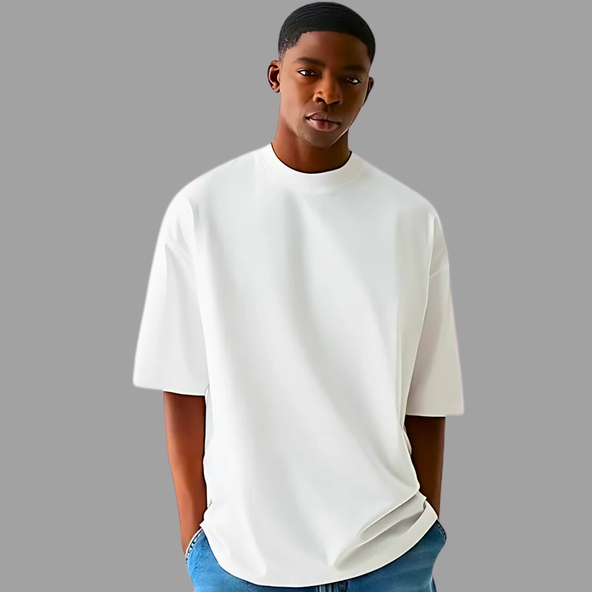 Camiseta Masculina Oversized Básica 100% Algodão Premium Alta Qualidade - Imagem 35