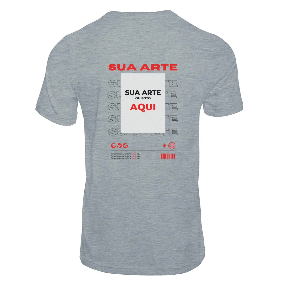 Camiseta Personalizada Nas Costas Sua Arte - Imagem 16