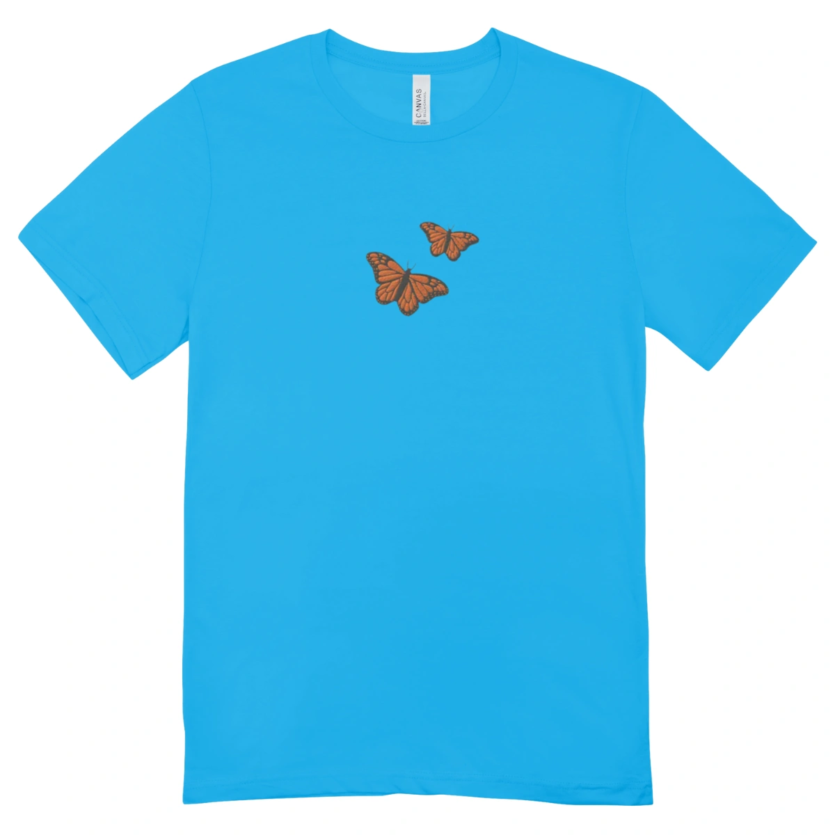 Camisa Feminina Baby Look Borboletas - Imagem 5