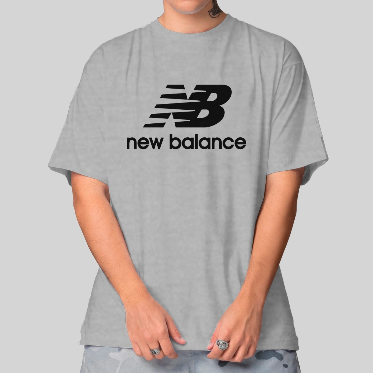 Camiseta Masculina Oversized New Balance - Imagem 16
