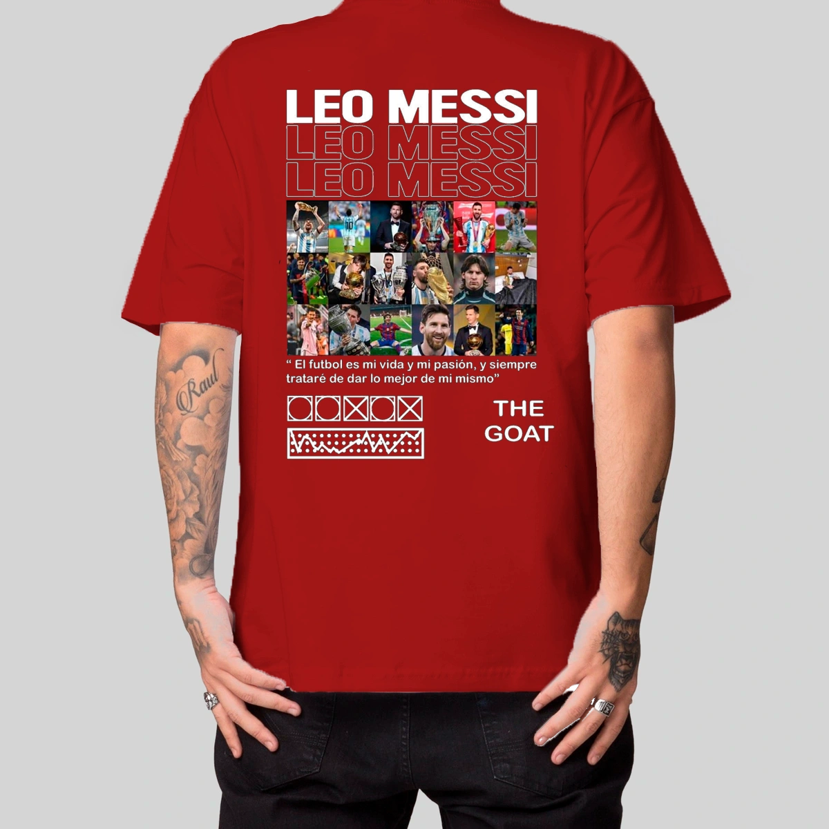 Camiseta Masculina Oversized Messi - Imagem 7
