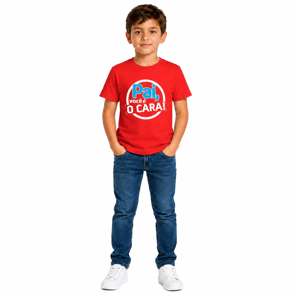 Camiseta Infantil Menino Dia dos Pais Pai Você É O Cara - Imagem 11