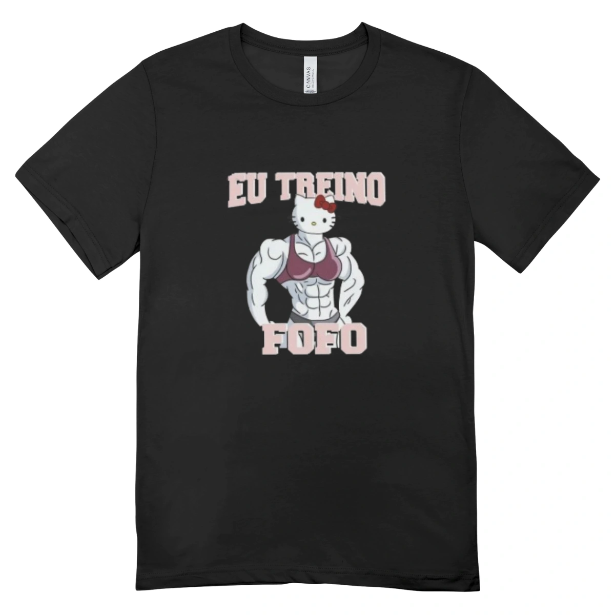 Camisa Feminina Baby Look Eu Treino Fofo