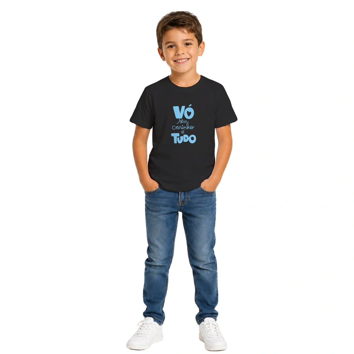 Camiseta Infantil Menino Dia dos Avós Vó o Seu Carinho é Tudo - Imagem 3